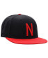 Фото #4 товара Men's Black, Scarlet Nebraska Huskers Team Color Two-Tone Fitted Hat