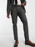 New Look slim suit trousers in navy texture - suit 17