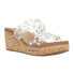 Фото #2 товара Corkys Sangria Clear Studded Wedge Womens Clear Casual Sandals 41-0251-CLER