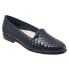 Фото #2 товара Trotters Liz T5158-460 Womens Blue Extra Narrow Leather Loafer Flats Shoes