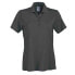 Page & Tuttle Solid Heather Short Sleeve Polo Shirt Womens Grey Casual P2013-SLA