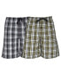 ფოტო #4 პროდუქტის Hanes Men's Woven Jam, 2 Pack