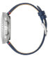 ფოტო #2 პროდუქტის Men's Archive Series Chronograph C Blue Leather Strap Watch 46mm