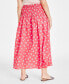 ფოტო #2 პროდუქტის Women's Cotton Smocked Maxi Skirt, Created for Macy's