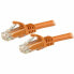 Фото #1 товара Жесткий сетевой кабель UTP кат. 6 Startech N6PATC1MOR 1 m Оранжевый