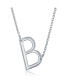 Фото #1 товара Sterling Silver Sideways Initial Necklace