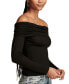 ფოტო #4 პროდუქტის Women's Off-The-Shoulder Long-Sleeve Top