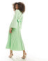 Фото #2 товара Closet London pleated midi dress in mint