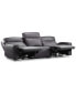 Фото #4 товара CLOSEOUT! Dextan Leather 3-Pc. Sofa with 2 Power Recliners, Created for Macy's