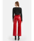 Фото #10 товара Women's Wide Leg Pleather Pants