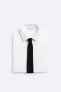 Фото #7 товара Широкий галстук из 100% шелка ZARA
