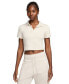 ფოტო #1 პროდუქტის Women's Sportswear Essential Short-Sleeve Polo Top