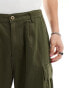 Фото #5 товара Alpha Aircraft loose fit cargo trouser in dark olive