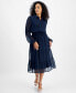 ფოტო #1 პროდუქტის Petite Textured Midi Dress