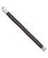 ფოტო #2 პროდუქტის Stainless Steel Brushed Chain Brown Leather Bracelet