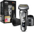 Braun Series 9 Pro Premium shaver men with 4+1 shaving head, electric shaver & ProLift trimmer, 5-in-1 cleaning station, 60 min run time, Wet & Dry, 9466cc, chrome