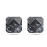 Swarovski Damen Ohrringe Ortyx Ohrstecker Pyramidenschliff, Grau, Rutheniert 5613723