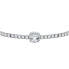 Tesori SAIW113 Charming Silver Bracelet with Zircons