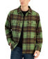 Фото #1 товара Men's Rob Plaid Button-Front Shirt-Jacket, Created for Macy's