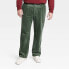 Фото #1 товара Houston White Adult High-Rise Cord Chino Pants - Green 34x30