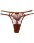 Фото #1 товара Cosabella Kalahari Thong Women's Brown L/Xl