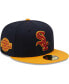 Фото #2 товара Men's Navy and Gold Chicago White Sox Primary Logo 59FIFTY Fitted Hat
