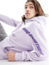 Фото #3 товара Bershka graphic back printed hoodie in purple