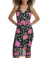 Фото #4 товара Women's Floral Embroidered V-Neck Sleeveless Dress