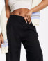 Фото #2 товара Vero Moda linen touch soft tailored wide leg trousers in black