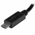 Кабель Micro USB Startech UMUSBOTG8IN Чёрный