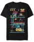 Disney Pixar Men's Toy Story 8-Bit Video Game Scene Short Sleeve T-Shirt Черный, XL - фото #1