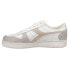 Фото #3 товара Diadora Magic Basket Low Icona Lace Up Womens Beige, White Sneakers Casual Shoe