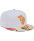 ფოტო #3 პროდუქტის Men's White, Orange Oakland Athletics Flamingo 59FIFTY Fitted Hat