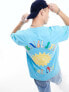 Karl Kani small signature oversized t-shirt in light blue with back print M - фото #5