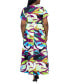 Фото #2 товара Платье для женщин 24seven Comfort Apparel плюс размер V-образное с поясом Asymmetric Wrap