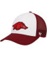 Фото #1 товара Men's White, Cardinal Arkansas Razorbacks Freshman Trucker Adjustable Hat