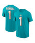 Фото #1 товара Men's Tua Tagovailoa Aqua Miami Dolphins Player Name and Number T-shirt
