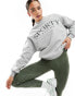 Фото #1 товара Urban Threads oversized sporty sweater in grey marl