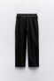 Straight fit trousers with belt