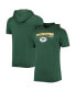 Фото #2 товара Men's Heathered Green Green Bay Packers Team Brushed Hoodie T-shirt