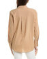 Фото #2 товара Ellen Tracy Contrast Stitch Shirt Women's Brown Xl