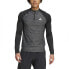 ADIDAS Gym+ 3 Stripes half zip long sleeve T-shirt