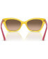 Jr Kids Sunglasses, VJ2020 (ages 7-10) Transparent Yellow, 48mm - фото #4