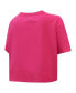 Women's New York Rangers Triple Pink Cropped Boxy T-shirt
