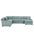 Фото #26 товара Radley 5-Pc. Fabric Chaise Sectional Sofa with Corner Piece, Created for Macy's