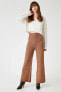 Фото #1 товара Kadın Kahverengı Melange Pantolon