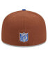 Фото #3 товара Men's Brown, Royal Los Angeles Rams Harvest Super Bowl XXXIV 59FIFTY Fitted Hat