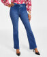 Фото #1 товара Women's High Rise Asymmetrical-Waist Bootcut Jeans, Created for Macy's
