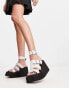 Фото #1 товара Charles & Keith caged wedge sandals in white