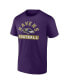 Фото #3 товара Men's Purple, White Baltimore Ravens Two-Pack 2023 Schedule T-shirt Combo Set